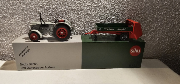Deutz D 9005 mit Fortuna Dungstreuer